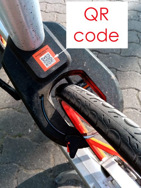 QR code de blocage/déblocage vélo Mobike